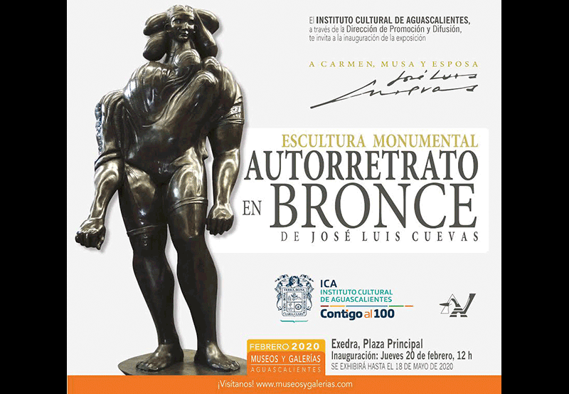 Inauguración de la Exposición Autorretrato en Bronce, de José Luis Cuevas