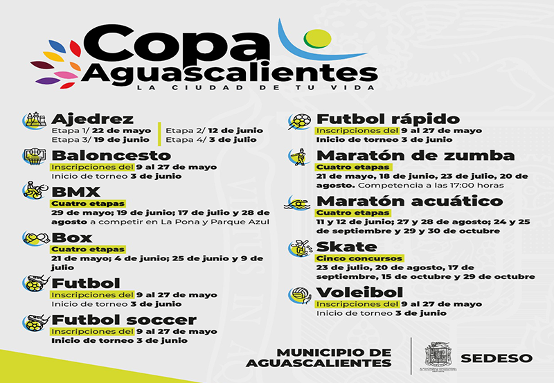 Municipio Lanza Convocatoria de la Copa Aguascalientes 2022