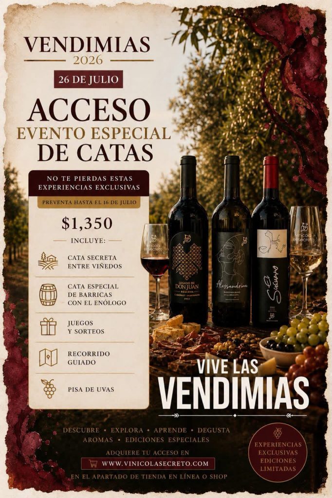 ¿Buscas una Experiencia Única? Vinícola el Secreto Celebra su Vendimia Este 25 y 26 de Julio