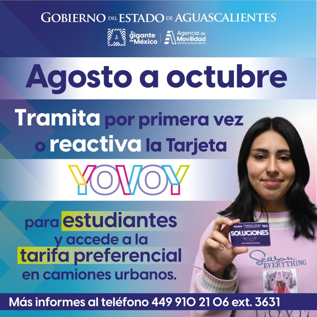 ¡Paga Solo la Mitad en el Camión! Tarjeta Yovoy Estudiantes