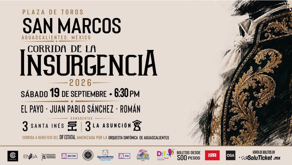 Fue Presentado el Cartel de la Corrida de la Insurgencia 2026